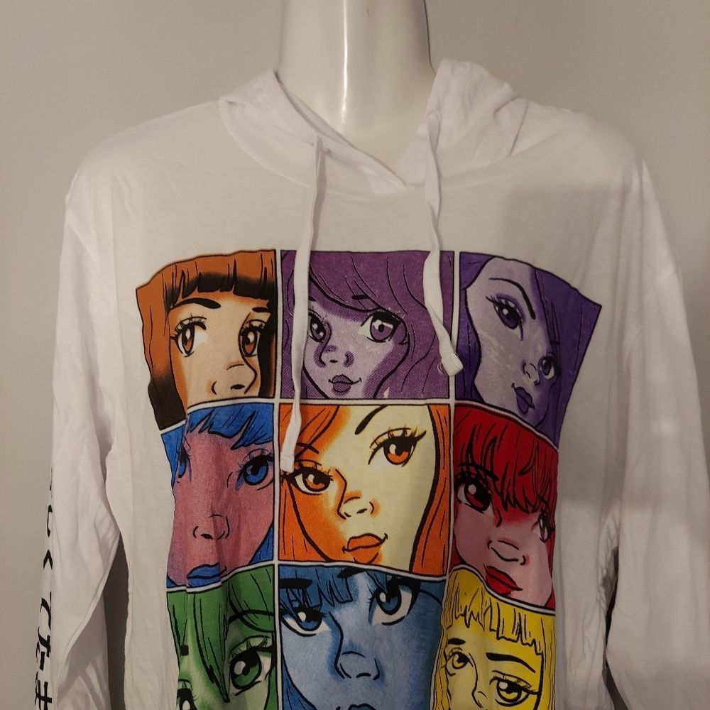 Anime Cartoon Hoodie Long Sleeve Tee NWT - Picture 4 of 6